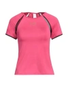 Ea7 Woman T-shirt Fuchsia Size Xxl Polyamide, Elastane In Pink
