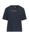 Ea7 Woman T-shirt Navy Size Xxl Cotton