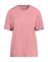 Ea7 Woman T-shirt Antique Rose Size Xl Polyester, Elastane In Pink
