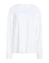 Ea7 Woman T-shirt White Size 3xl Polyester, Elastane In White