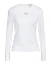 Ea7 Woman T-shirt White Size Xl Cotton, Modal, Elastane