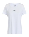 Ea7 Woman T-shirt White Size Xl Cotton, Modal, Elastane