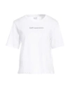 Ea7 Woman T-shirt White Size Xs Cotton