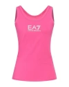 Ea7 Woman Tank Top Fuchsia Size Xxl Polyester, Elastane In Pink