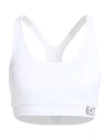 Ea7 Woman Top White Size Xl Polyester, Elastane In White