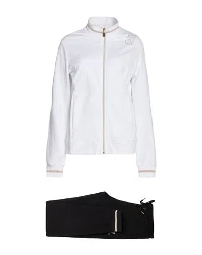 Ea7 Woman Tracksuit Beige Size M Cotton, Elastane, Metallic Fiber, Polyester