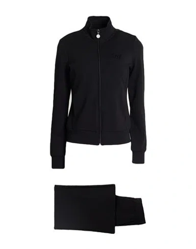 Ea7 Woman Tracksuit Black Size 3xl Cotton, Modal, Elastane
