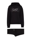 Ea7 Woman Tracksuit Black Size Xs Cotton, Modal, Elastane In Black