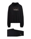 Ea7 Woman Tracksuit Black Size Xl Cotton, Modal, Elastane