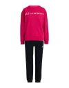 Ea7 Woman Tracksuit Fuchsia Size S Cotton, Elastane In Pink
