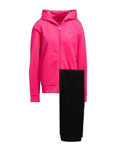 Ea7 Woman Tracksuit Fuchsia Size Xl Polyester, Cotton In Pink