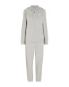 Ea7 Woman Tracksuit Light Grey Size L Cotton, Elastane In Grey