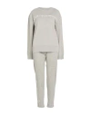 Ea7 Woman Tracksuit Light Grey Size L Cotton, Elastane In Gray
