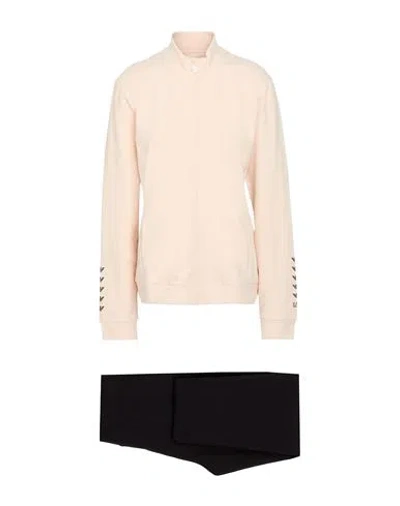 Ea7 Woman Tracksuit Light Pink Size Xxl Cotton, Elastane