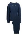 Ea7 Woman Tracksuit Midnight Blue Size M Polyester, Modal, Elastane In Blue