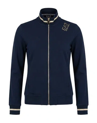 Ea7 Woman Tracksuit Navy Size Xl Cotton, Elastane In Multi