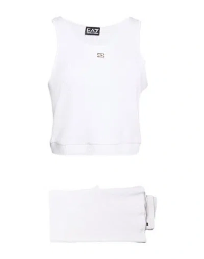 Ea7 Woman Tracksuit White Size Xl Viscose, Elastane