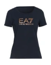 Ea7 Bicolor Modal T-shirt In Black