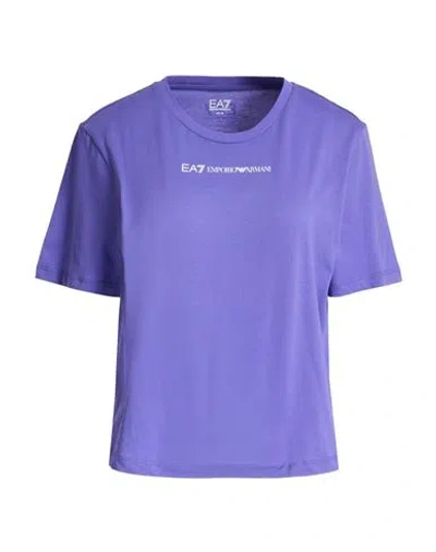 Ea7 Woman T-shirt Purple Size Xxl Cotton