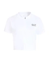 Ea7 Woman T-shirt White Size Xl Polyester, Elastane In White