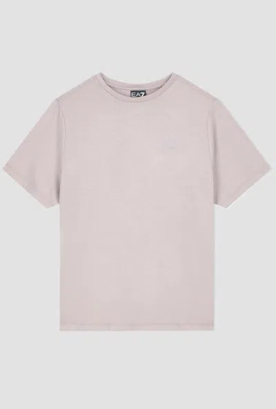 Ea7 Women's Technical T-shirt Grey In Pink