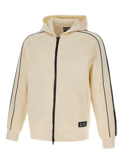 Ea7 Zip-fastening Hooded Jacket In Multi