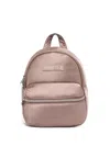 Ea7 Zip-fastening Logo-patch Backpack In Pink