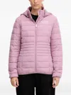 Ea7 Zip-fastening Padded Jacket In Pink