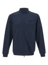 Ea7 Zip-front Sweatshirt In Blue