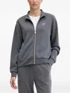 Ea7 Zip Sweatshirt In Gray