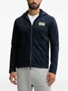 Ea7 Zip-up Hoodie In Blue