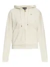 Ea7 Zip-up Hoodie In Neutrals