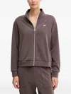 Ea7 Zip-up Logo-plaque Sweatshirt In Multi