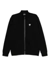 Ea7 Zip-up Sweat Jacket In Black