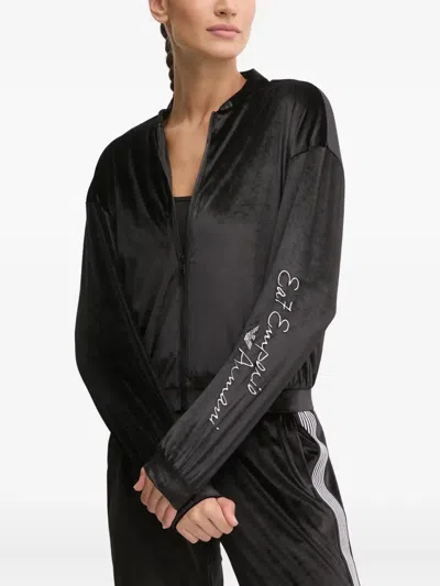 Ea7 Zip-up Sweatshirt In Black
