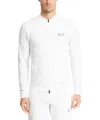 Ea7 Zip-up Sweatshirt In White