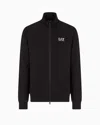 Ea7 Zip-up Sweatshirts In Black