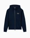 Ea7 Zip-up Sweatshirts In Blue