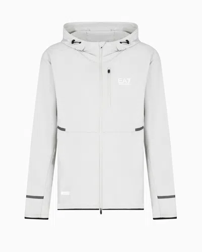 Ea7 Dynamic Athlete Hooded Jacket In Ventus7 Technical Fabric