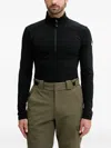 Ea7 Zip-up Top In Black