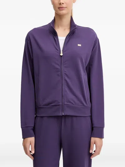 Ea7 Zip-up Tracksuit In Purple