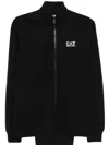 Ea7 Zip-up Tracksuit Set In Black