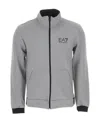 Ea7 Zipper Casual Jacket In Gray
