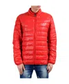Ea7 Zipper Down Jacket In Red