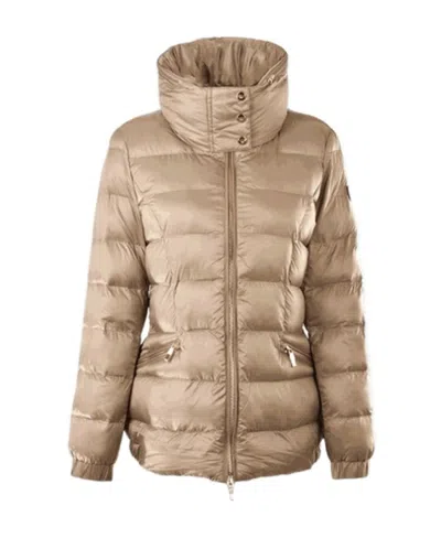 Ea7 Zipper Opening And Closing Cotton Suit In Nude