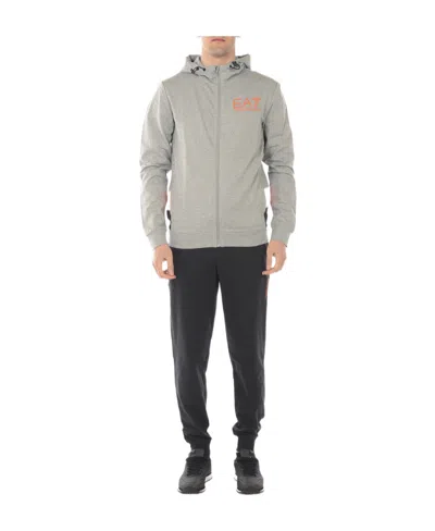 Ea7 Zipper Sweater And Trousers In Black