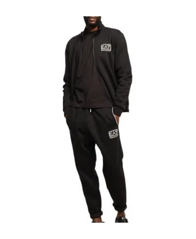 Ea7 Zipper Sweater And Trousers In Black