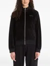 Ea7 Zip-up Sweatshirt In Black