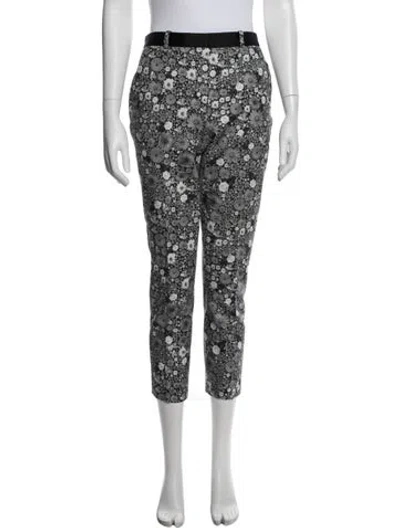 Pre-owned Each X Other Floral Print Straight Leg Pants In White