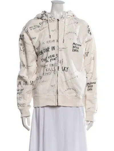 Pre-owned Each X Other Graphic Print Crew Neck Hoodie In Neutrals